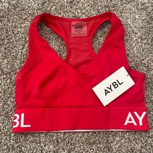 NWT: AYBL Red Training Sports Bra